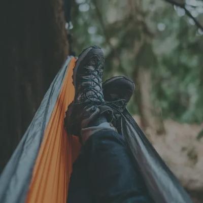 Feet in hammock