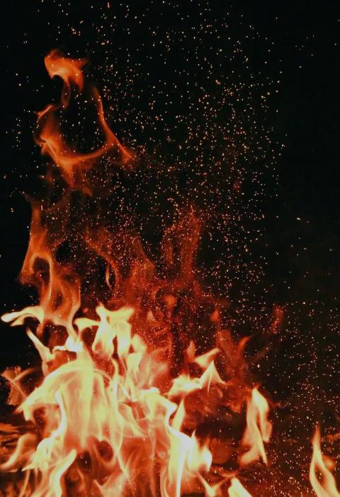 Fire closeup